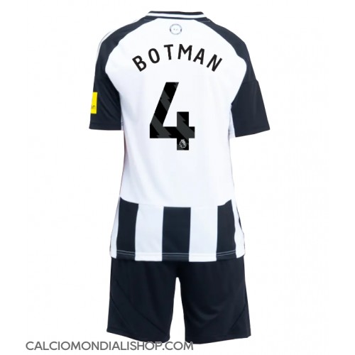 Maglie da calcio Newcastle United Sven Botman #4 Prima Maglia Bambino 2024-25 Manica Corta (+ Pantaloni corti)